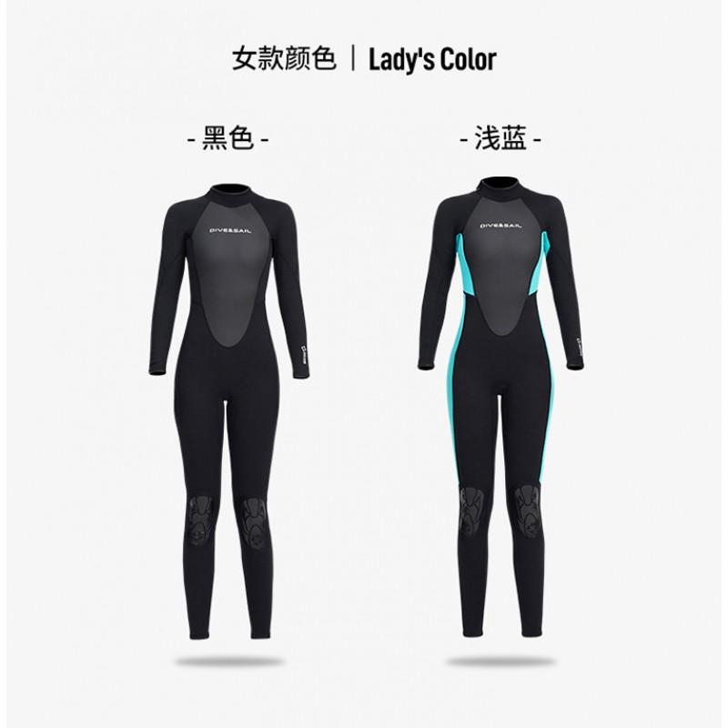3mm Full Body Wetsuit Diving Snorkeling Surfing Water Sports Unisex Thermal Neoprene Rash Guard