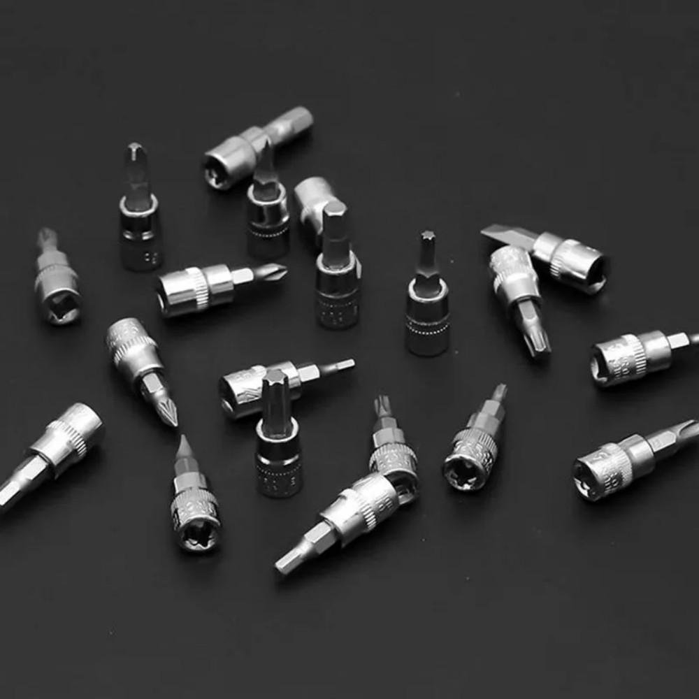 46-teiliges 1/4"-Ratschenschlüssel-Kombinationssteckschlüssel-Werkzeugset für die Autoreparatur