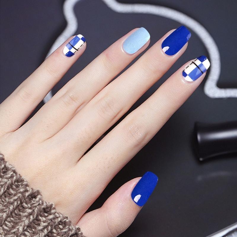 Gradient Nails Polish Sticker French Tip Gels Nail Strips Nails Polish Wraps Glossy Gels Nail Sticker Manicures Sticker