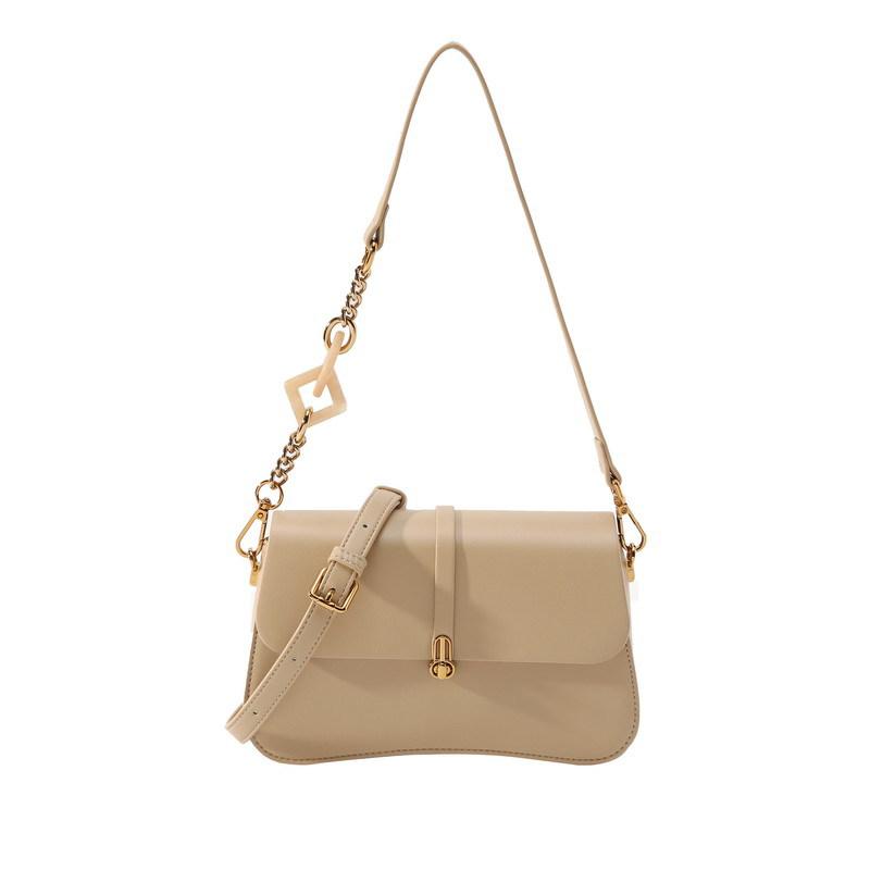 High-end women's bag 2024 summer new French niche design shoulder crossbody bag, fashionable and simple small square bag