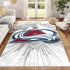 Colorado Avalanche Carpet Door Mat for Living Room or Bedroom Protective Mat Under Chair Office Decoration Christmas Gift Birthday Present