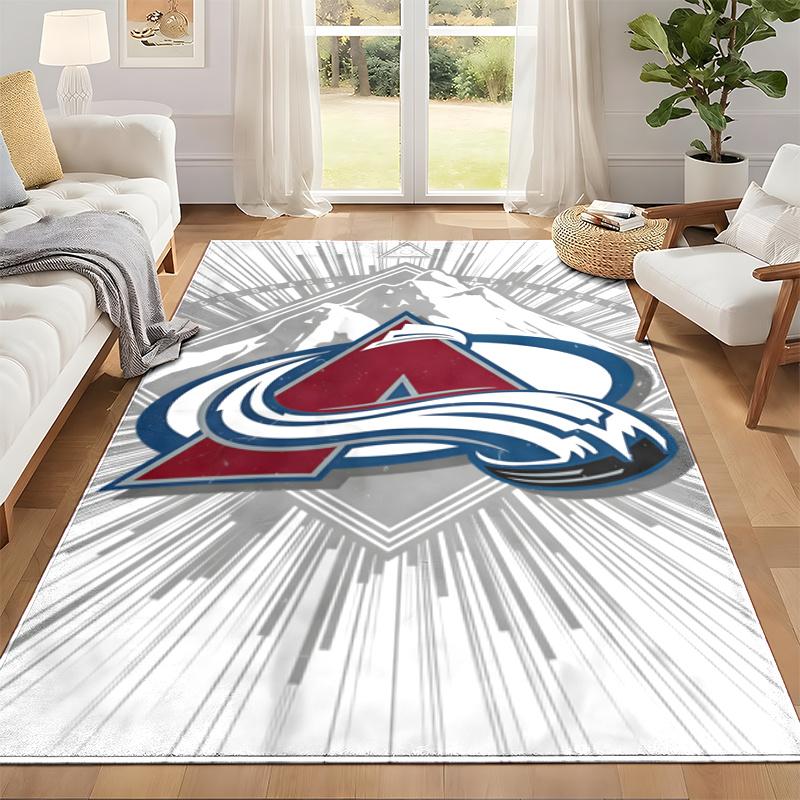 Colorado Avalanche Carpet Door Mat for Living Room or Bedroom Protective Mat Under Chair Office Decoration Christmas Gift Birthday Present