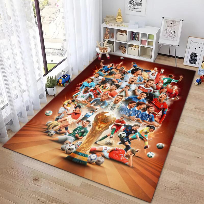 players Lamine Yamal and Erling Haaland, Vinicius Junior and Kylian Mbappé carpet is suitable for living room and bedroom office decorative carpet L1