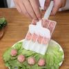 Weiße Kreative Küche Vierloch Reis-Fleisch-Knödelmaschine Mit Schneeschaufel Löffel Reis-Fleisch-Knödelformer