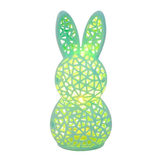 3D Printed Rabbit Lamp Hollow Bunny Night Light for Kid's Room Bedroom Nursery Easter Party Table Decoration
