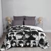 Fushiguro Megumi Manga Collage Blanket Fleece Jujutsu Kaisen Anime Lightweight Thin Throw Blankets for Airplane Travel Bed Rug