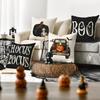 1/4Pcs Halloween Pillowcase, Halloween Black Pumpkin Truck Cushion Cover, Decorative Sofa, Living Room, Bedroom Cushion Cover