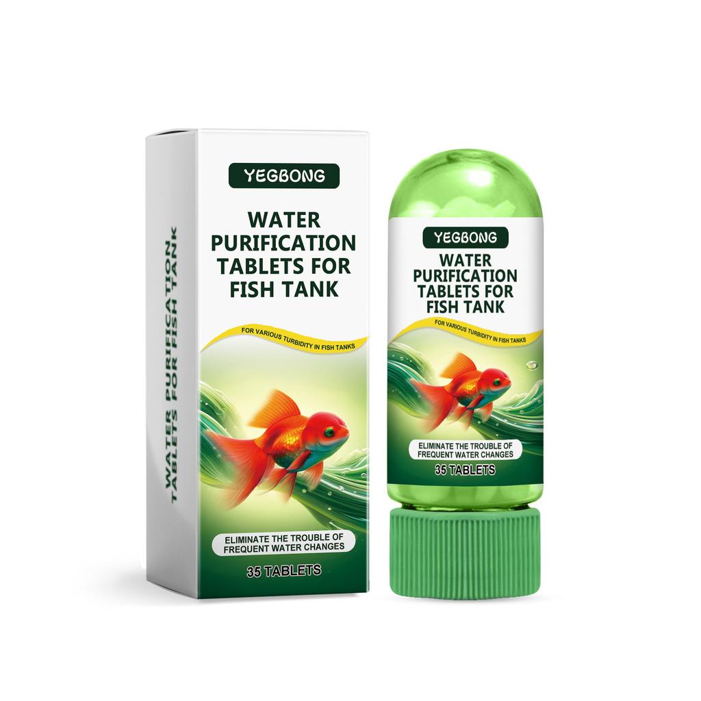 YEGBONG fish tank water purification tablets for water quality special cleaning, deodorization, algae removal, stain sludge clearing fish pond