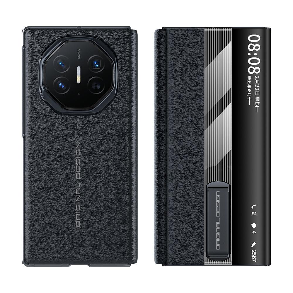 

Для Huawei Mate XT XTs Ultimate Натуральна Шкіра М який ТПУ Захист Петлі Невидима Підставка Розкладний Чохол-Книжка Genuine Leather&Huawei Mate XTs Ultimate