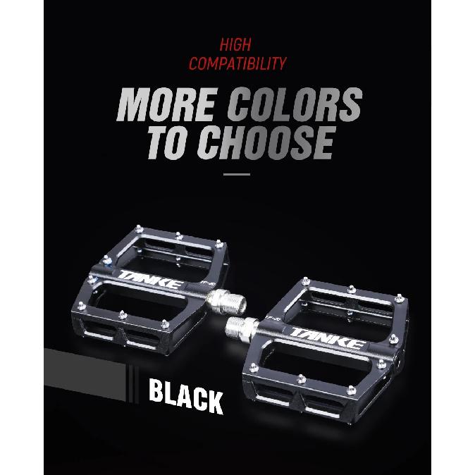 bicycle pedals TANKE TP-20 ultralight aluminum alloy colorful hollow anti-skid bearing mountain bike accessories MTB foot pedals