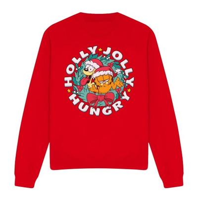 Garfield Unisex Vuxen Holly Jolly Hungry Odie Jul Sweatshirt