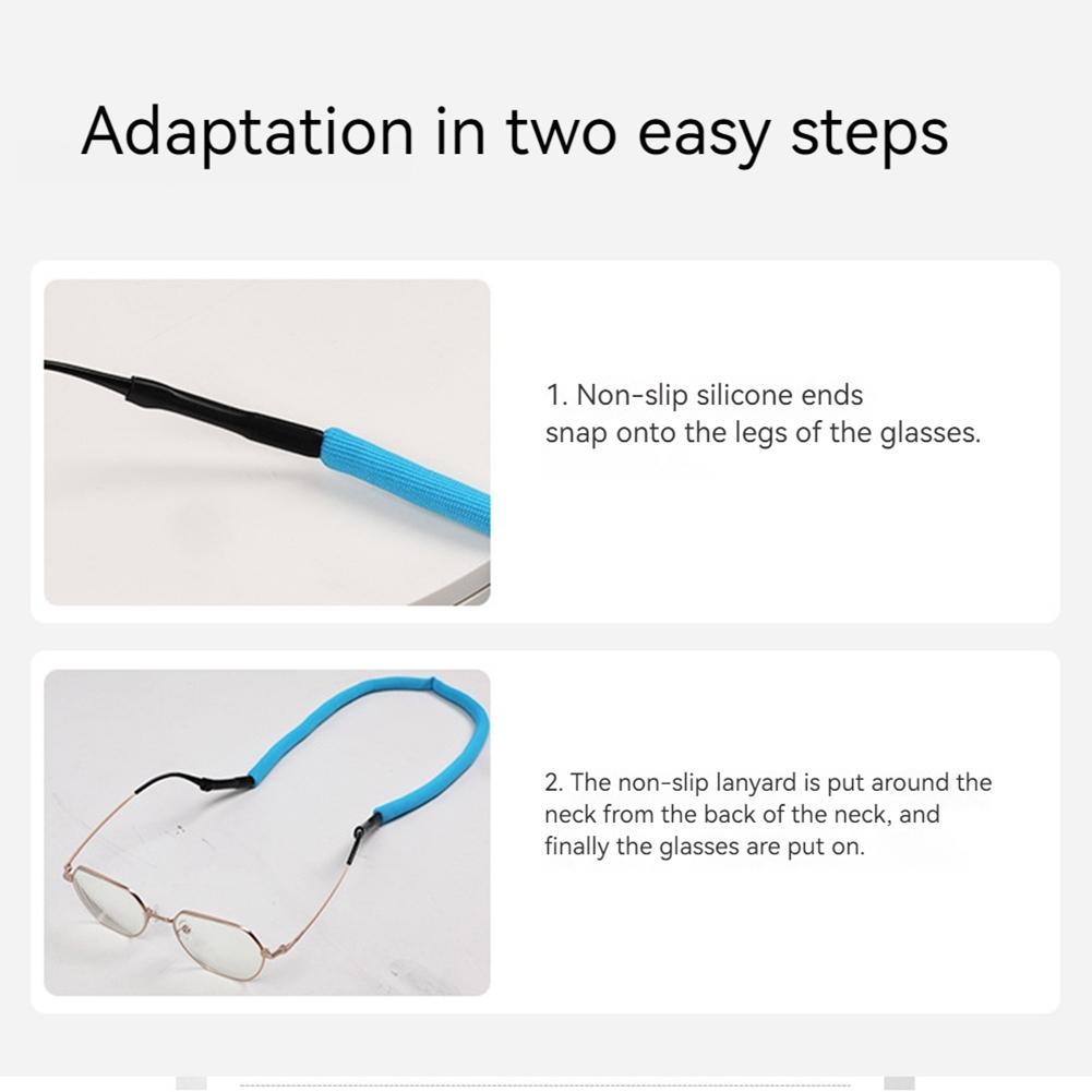 8Pcs Floating Sunglasses Straps Buoyant Glasses Retainer Floatable Eyewear Lanyard for Surfing Swimming Fishing