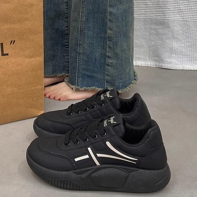 Platform Dad Shoes Women 2025 New Spring and Autumn Casual Sports Shoes Versatile Running Lightweight Board Shoes Student Soft Sole