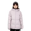 Li-Ning Hooded Solid Color Raglan Winter Versatile Casual Short Down Jacket Women Outerwear Silk-Purple AYMU700-1