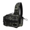 Large Capacity Fishing Tackle Bag Multi Functional Waist Pack Rod Holder Tactical Crossbody Outdoor Sports
