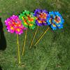 Cartoon Zes Bladige Bloem Grote Windmolen Staande Gazon Bloem Windmolen Buitenfeest Picknick Decoratie