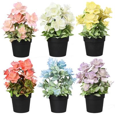 New Practical Artificial Flowers With Pot Home Home Decor Potted Plant