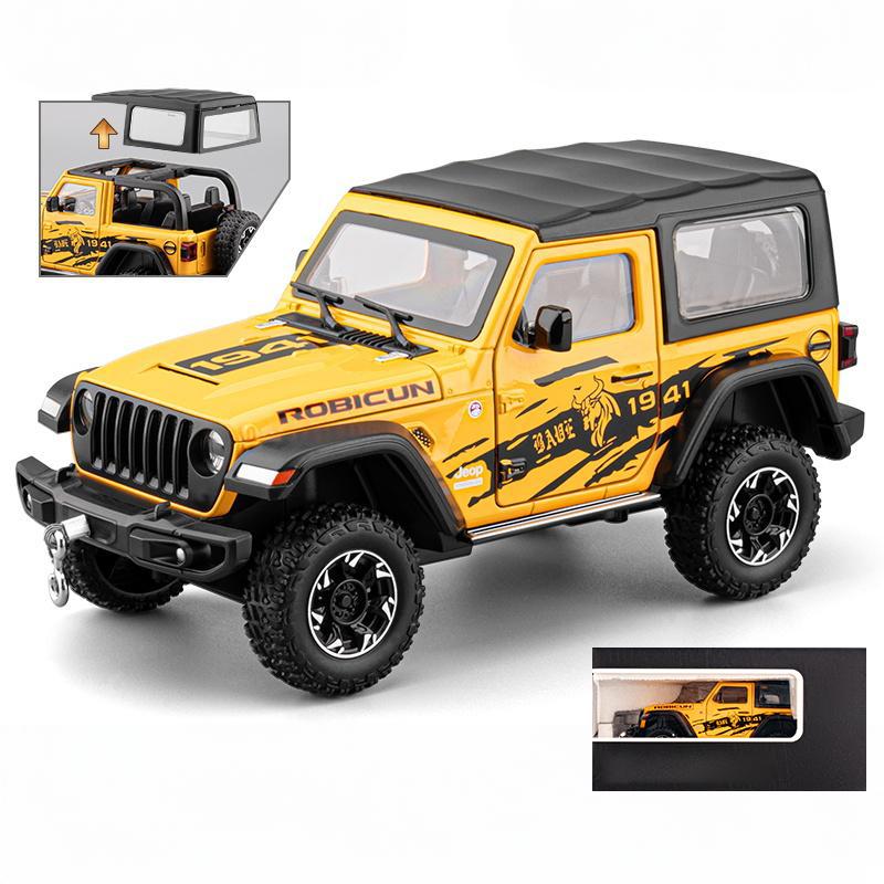 1:24 Jeep Wrangler Rubicon Off Road SUV Legierung Druckguss Modellauto Premium Zuhause Trendige Spielzeuge Ausstellungsdekorationen Geburtstagsgeschenke Junge