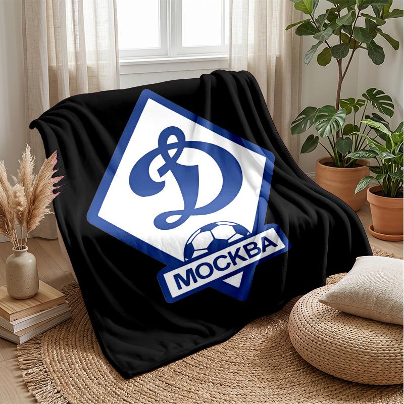 Dynamo Moscow Theme Blanket Soft Flannel Fleece Blanket Warm Lightweight Throw Blanket for Home Sofa Bed
