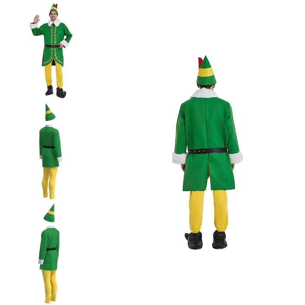 Herren Elfen Kostüm Outfit für Weihnachts- und Halloween-Partys