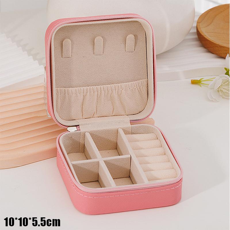 Simple And Portable Travel Jewelry Storage Box For Bracelets Earrings, Rings And Studs