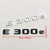 New 3D ABS Chrome Black Car Styling Logo E300e E300de Badge Rear Trunk Emblem Sticker Decals For Mercedes Benz E300e E300de W214