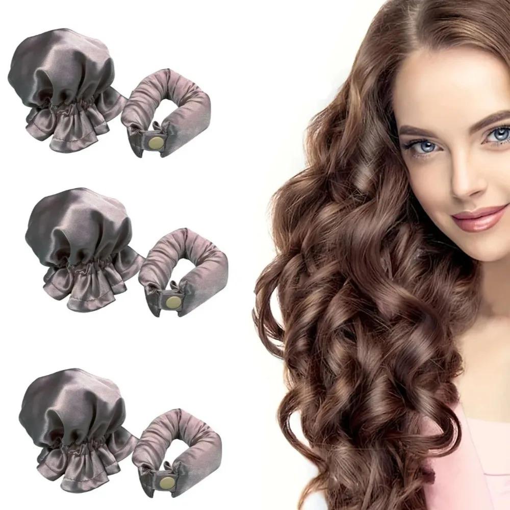3pcs New Large Wave Lazy Hot Roller Set Sleeping Hair Curling Tool No Heat Non-Damaging  Hair Curling Iron Care Styling Tool