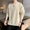 Dingfengbaoluo Men's Long-Sleeve T-Shirt, Spring Versatile Fashion Jacquard Sweatshirt