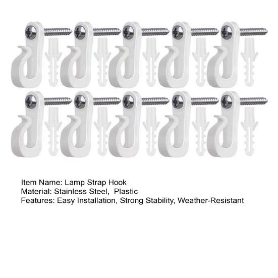 Christmas Light Hooks Plant Cabinet Ceiling Hook Stainless Steel Screw Hook for String Lights Garden Decor Keys