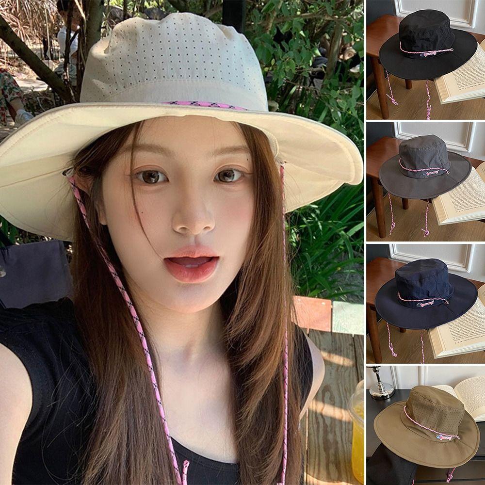 Sun Protection Fishing Caps Sunscreen Bucket Hats High Quality Bucket Hat  For Outdoor Camping
