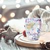 Double Layer Glass Cups High Borosilicate Milk Coffee Cups Christmas Cups Quicksand Double Wall Coffee Mug Water Bottle