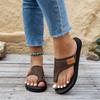 New European and American fashion breathable mesh round head slippers large size soft bottom beach women's slippers