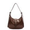 Retro trendy casual armpit bag women's spring new fashion saddle bag commuting to work versatile shoulder bag
