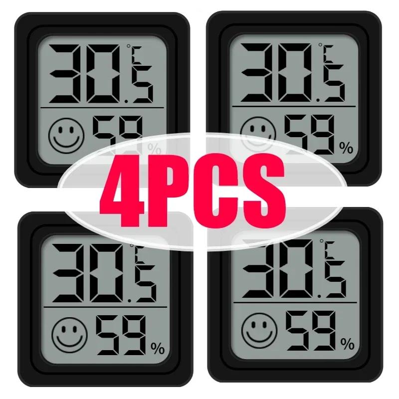 1/3/4/6PCS Mini LCD Digital Thermometer Hygrometer Indoor Room Temperature Humidity Meter Sensor Gauge Weather Station Set