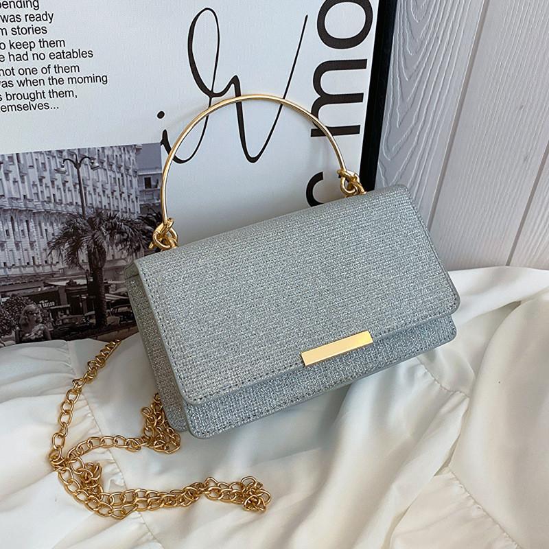 Simple Fashion Bag 2024 New Casual Korean Style Shoulder Bag Street Trend Sequined Medium Tote