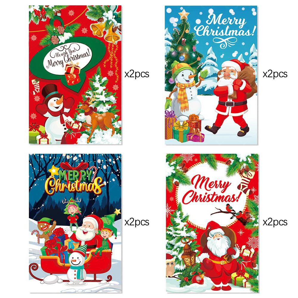 Christmas Wine Bottle Cover Santa Claus Snowman Christmas Party Dinner Table Decoration Xmas Gift Ornament New Year