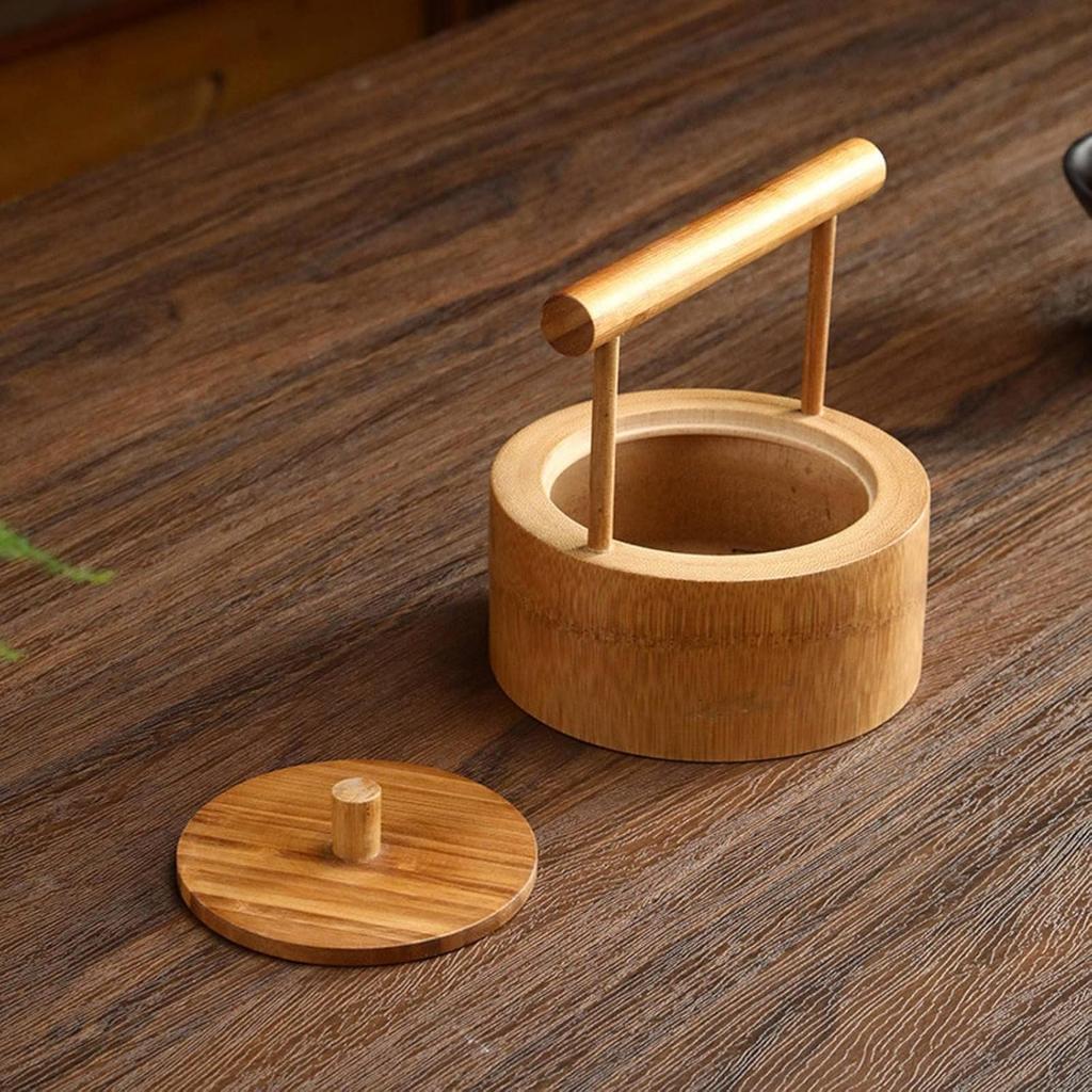 FARZI Portable Bamboo Cabas Gift Box Bamboo Portable Snack Basket Desktop Tea Box Dried Fruit Tray Storage Fruit Snack Basket