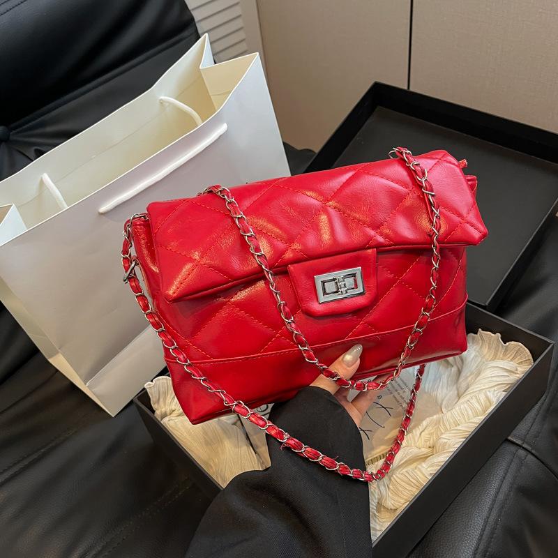 Beliebte Pendler-Rhombus-Kettentasche Damen 2025 neuer Modetrend Sinn Schultertasche Mode Umhängetasche Damen