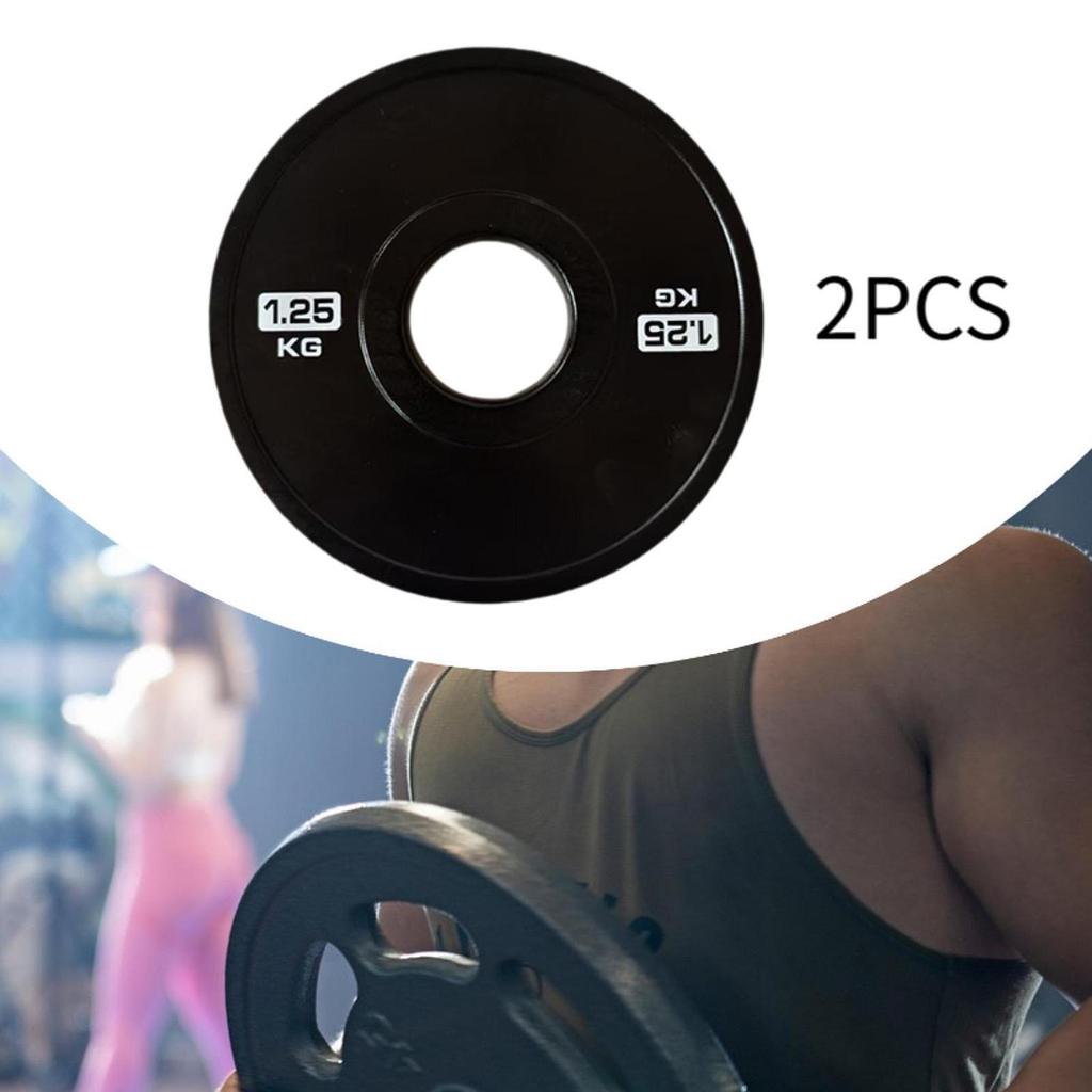 2x Accessories Weight Plates Fits 5cm Barbells for Home Gym Multifunctional
