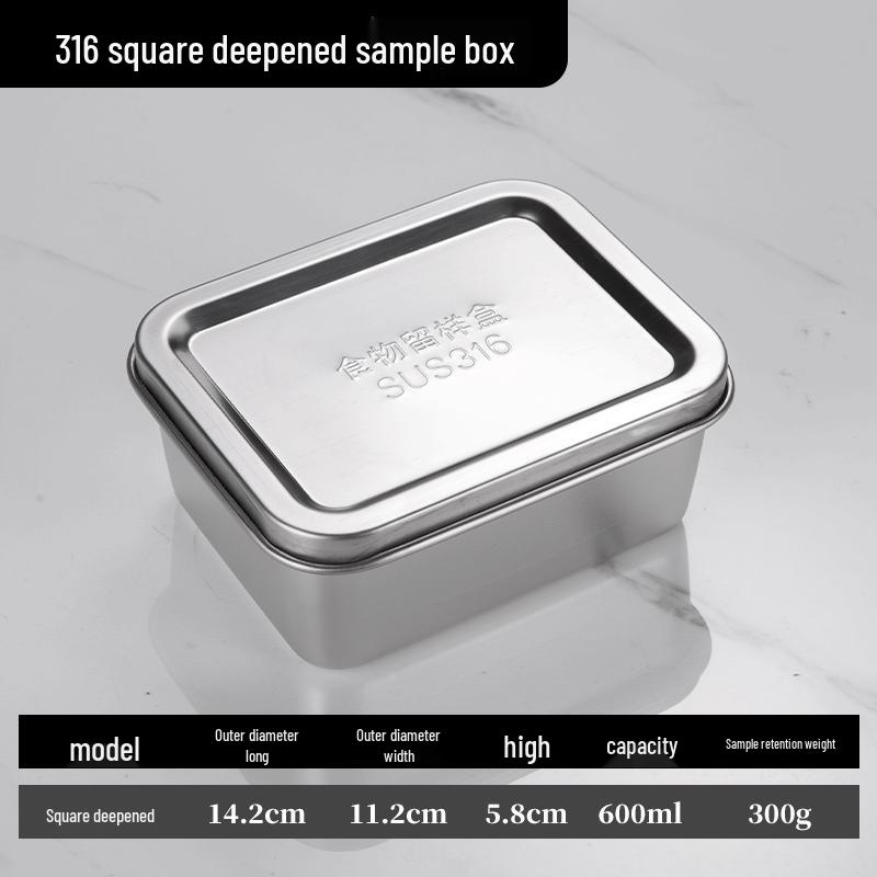 

316 Stainless Steel School Food Sample Box