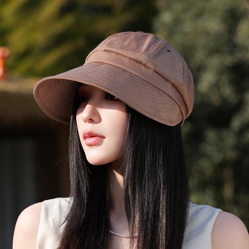 Cappello da Sole da Donna Estivo con Ampia Visiera per Esterno in Poliestere Traspirante per Uso Casual e da Viaggio