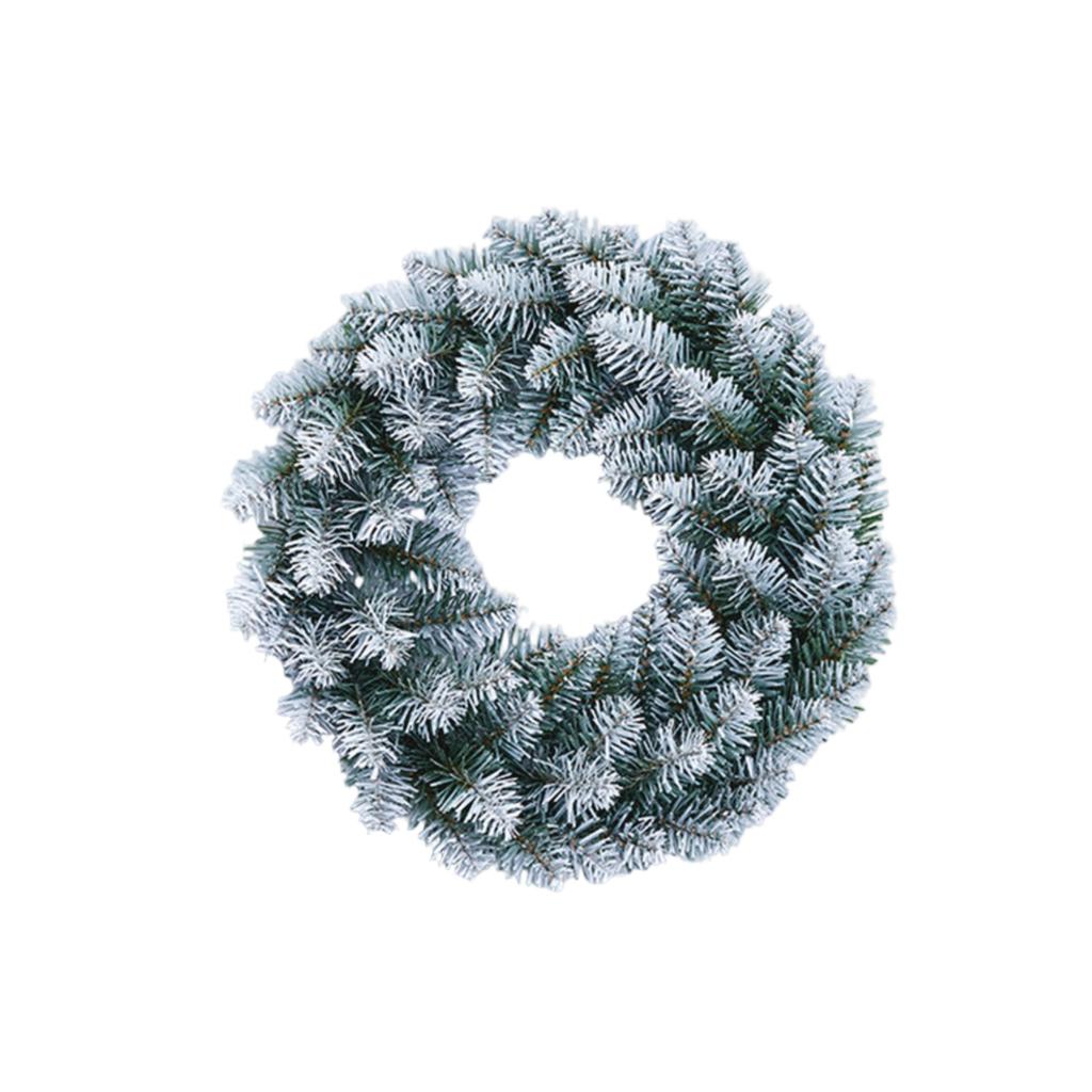 60cm Christmas Wreath Artificial Flower Decoration Wreath Door Hanging Wall Hanging With Lightstrip