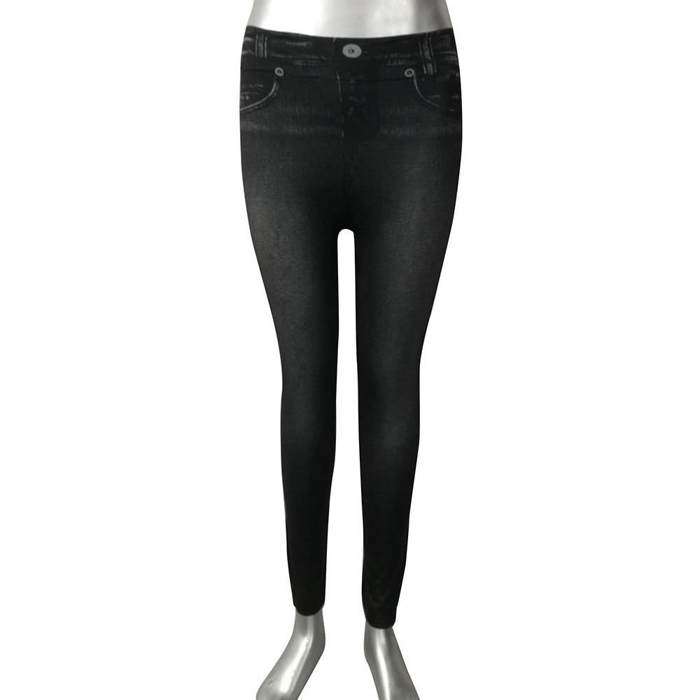 Damen-Hosen-Jeggings, dehnbare, schmale Leggings, modische, schmale Hosen