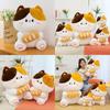 Cute Cat Plush Toy With Feather Filling For Kids Bedroom Decor And Gift Idea