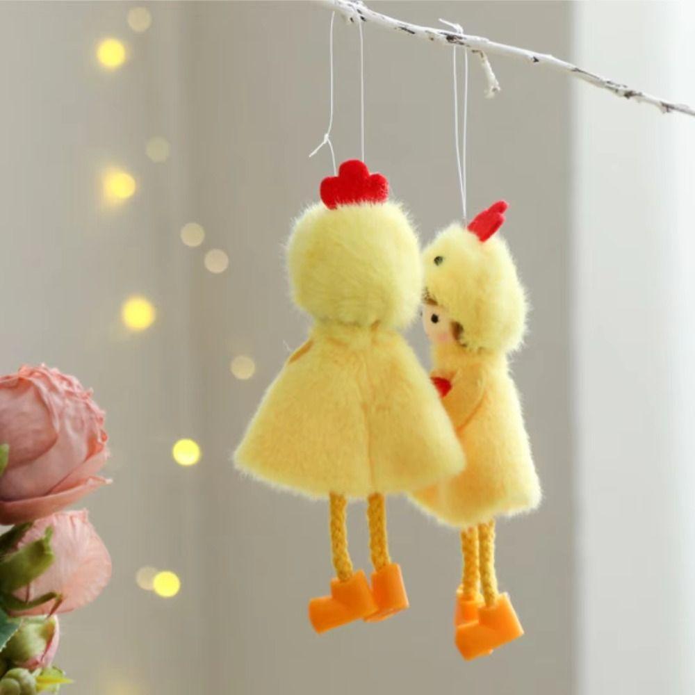 Dekoration Requisiten Gelbes Huhn Ostern Niedliches Design Hängende Dekoration Hängende Ornamente Figur Baum Anhänger Frühling Ostern