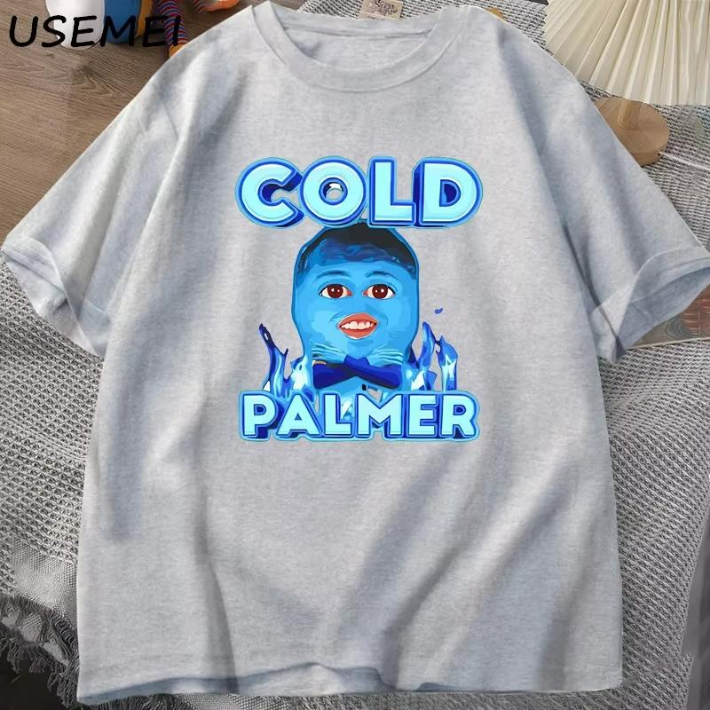 

Fashion Leisure Cold Palmer Funny Meme T-Shirt for Men Women Cotton Short Sleeve Football Soccer Round Neck Summer TopsTops 4XL