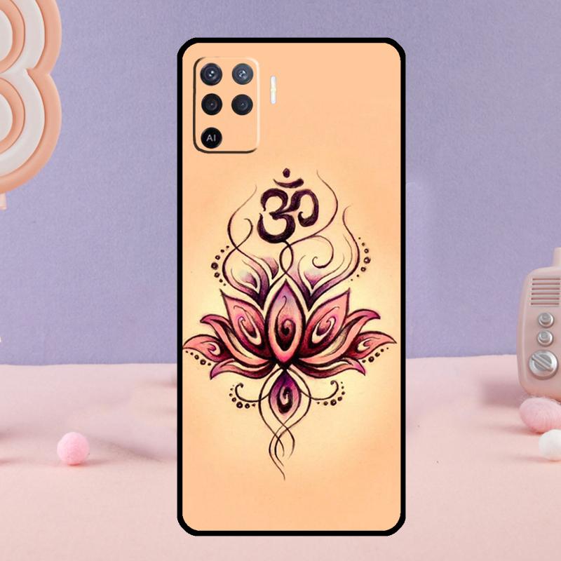 OM Yoga GOA Zen Symbol Phone Case For Oppo A80 A60 A40 A94 A54 A98 A78 A18 A38 A58 A16 A76 A96 A17 A77 A74 A57S A15
