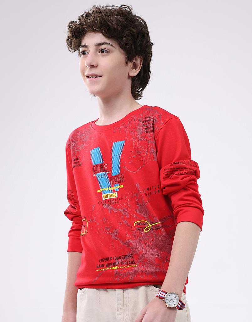 Monte Carlo Boy's Round Neck Full Sleeve T-Shirt