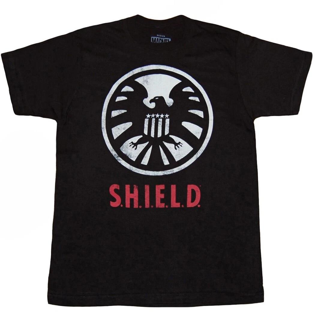 

Marvel Comics S.H.I.E.L.D Символ 100% Хлопок Футболка Мужские Футболки Топ 3XL