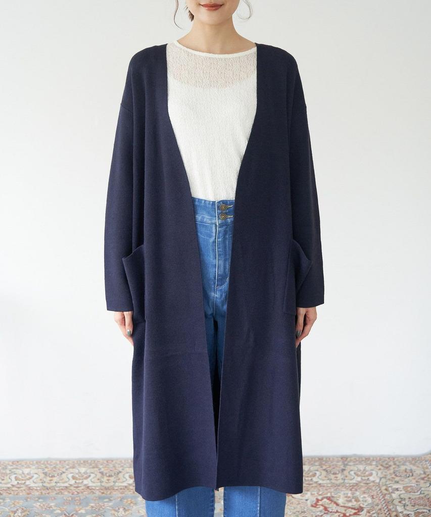 ROPE PICNIC Knit Cardigan GDK63010 Navy Women's (WEB Exclusive) (40)